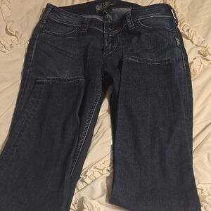 Silver Jeans Women's Dark Indigo Cropped Jeans